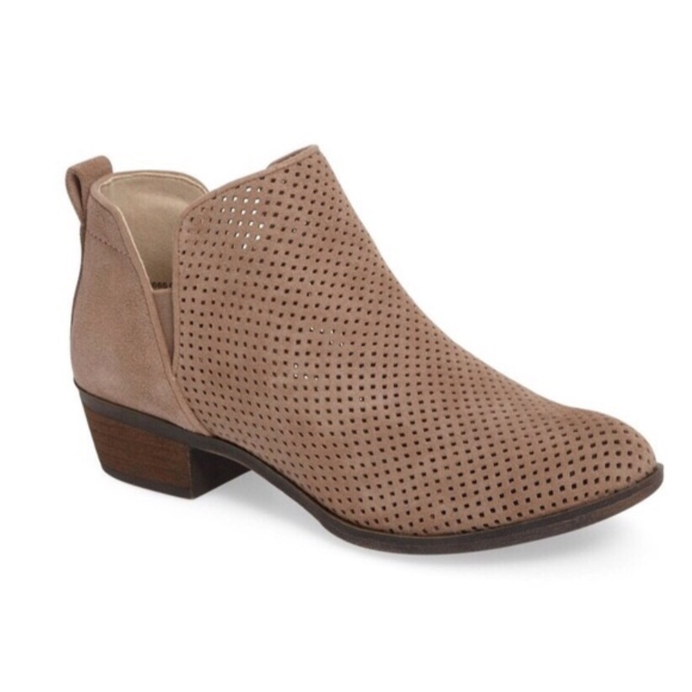 NIB | bp | Faren Perforated Leather Booties